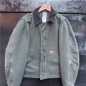 Vintage Carhartt J22 Arctic Detroit MOS Green Medium Workwear Jacket Rare